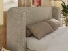 Polsterbett Bett mit Holzlattenrost Schlafzimmer Bett Doppelbett gepolstertes Kopfteil - EMORA CLASSIC - 180x200 cm - Dunkelbeige Strukture Bild 4