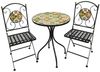INDA-Exclusiv Essgruppe Dekoratives Mosaik Sitzgarnitur Gartenmöbel Bistromöbel Set 3-teilig Bild 5