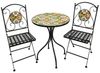 INDA-Exclusiv Essgruppe Dekoratives Mosaik Sitzgarnitur Gartenmöbel Bistromöbel Set 3-teilig Bild 4