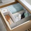 TYEERS Schubladen Organizer 6er-Set Weiß Aufbewahrungsboxen Stoff Bild 4
