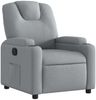 vidaXL Relaxsessel Hellgrau Stoff 372365 Bild 2