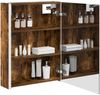 vidaXL Badezimmerspiegelschrank Geräucherte Eiche 73,5 x 15,5 x 70 cm 889235 Bild 3