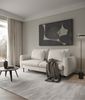 Selsey 'Rane' Sofa mit Schlaffunktion und Bouclé-Bezug, cremeweiß, ca. 90 x 236 x 102 cm Bild 3