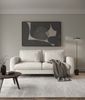 Selsey 'Rane' Sofa mit Schlaffunktion und Bouclé-Bezug, cremeweiß, ca. 90 x 236 x 102 cm Bild 2