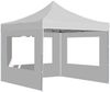 vidaXL Profi-Partyzelt Faltbar mit Wänden Aluminium 3×3m Weiß 45490 Bild 2