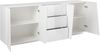 Sideboard >Viterbo< in Weiß-Hochglanz - 220x86x43cm (BxHxT) Bild 3