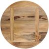 vidaXL Tischplatte Ø 40x2,5 cm Rund Raues Massives Mangoholz 370001 Bild 5
