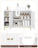 Waschbeckenunterschrank, Unterschrank, Waschtischunterschrank, Badezimmerschrank mit 2 Türen, verstellbare Ablage, viel Stauraum, Moderner Stil, 30 x 90 x 63 cm, Weiß Bild 4