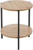 Beistelltisch Kuopio 50xØ40cm Schwarz/Holzoptik [en. casa] Bild 4