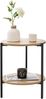 Beistelltisch Kuopio 50xØ40cm Schwarz/Holzoptik [en. casa] Bild 2