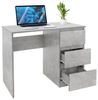 ML-DESIGN Schreibtisch Bürotisch mit 3 Schubladen, 3 Regale und Tastaturauszug für Heim /Bürö, Arbeitstisch Bürotisch Büromöbel Laptoptisch PC Tisch viel Stauraum Bild 4