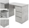 ML-DESIGN Schreibtisch Bürotisch mit 3 Schubladen, 3 Regale und Tastaturauszug für Heim /Bürö, Arbeitstisch Bürotisch Büromöbel Laptoptisch PC Tisch viel Stauraum Bild 2