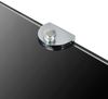 vidaXL Eckablage mit Verchromten Halterungen Glas Schwarz 25x25 cm 243855 Bild 5