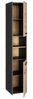 TOPESHOP BADKOMMODE S30 Laminierte Spanplatte Anthrazit/Artisan 30x30x170 cm (H 170 x T 30 x B 30 cm) Bild 2