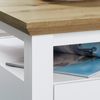 Trendteam 'Universal' Couchtisch, Holzwerkstoff weiß/Eiche Artisan, 70x70 cm Bild 5