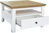 Trendteam 'Universal' Couchtisch, Holzwerkstoff weiß/Eiche Artisan, 70x70 cm Bild 2