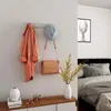 Songmics Garderobenleiste mit 4 Dreifach-Haken aus Metall, Holz weiß, 7 x 40 x 11 cm Bild 2