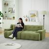 2-Sitzer Sofa B 224 x T 104 x H 66 cm aus Chenille in Grün Bild 3