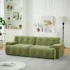 2-Sitzer Sofa B 224 x T 104 x H 66 cm aus Chenille in Grün Bild 4