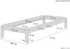 Erst-Holz Stapelbett Massivholzbett Kiefer Natur 80x200 cm Einzelbett stapelbar Gästebett mit Matratze 60. 48-08M Bild 3