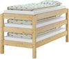 Erst-Holz Stapelbett Massivholzbett Kiefer Natur 80x200 cm Einzelbett stapelbar Gästebett mit Matratze 60. 48-08M Bild 2