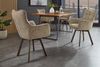 riess-ambiente Drehstuhl THOR taupe / braun - Strukturstoff, Eichenholz, 360° drehbar, Armlehne (Einzelartikel, 1 St), Retro-Polsterstuhl - ideal für Ess-, Arbeits-, Wohnzimmer und Büro Bild 3