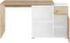 Schreibtisch >ALBRECHT 1< in Artisan Eiche Dekor-weiß - 83x74x117cm (BxHxT) Bild 4