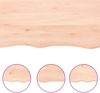 vidaXL Waschtischplatte 80x40x(2-4) cm Massivholz Unbehandelt 3156021 Bild 5