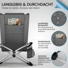 Relax-Schaukelliege inkl. Seitentasche Anthrazit + Auflage Creme Bild 5