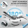 Relax-Schaukelliege inkl. Seitentasche Anthrazit + Auflage Creme Bild 4
