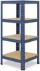 shelfplaza HOME 100x30x30 cm Schwerlastregal in blau mit 4 Böden und 175 kg Traglast pro Boden Bild 5