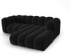 Micadoni Modulares Ecksofa Lupine 3-Sitzer Rechts Samtstoff Salvador Schwarz Bild 3