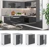 Küchenunterschrank R-Line Anthrazit Hochglanz 60 cm ohne Arbeitsplatte Vicco Bild 2
