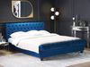 Wasserbett AVALLON 160 x 200 cm Samtstoff Marineblau Bild 3