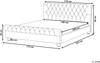 Wasserbett AVALLON 160 x 200 cm Samtstoff Marineblau Bild 2