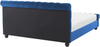 Wasserbett AVALLON 160 x 200 cm Samtstoff Marineblau Bild 5