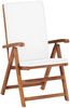 vidaXL Garten-Liegestühle 2 Stk. mit Auflagen Massivholz Teak 48983 Bild 2