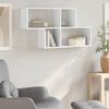 vidaXL Wandregal Weiß 100x20x53 cm Holzwerkstoff 848017 Bild 3