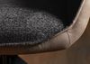 Drehstuhl Velours 61x61x89 dunkelgrau / braun HENRI #103 Bild 4