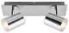 BRILONER Leuchten - Deckenspot, Badleuchte, Badlampe, Deckenleuchte, Strahler dreh- und schwenkbar, 2x LED/GU10, IP44, Chrom, 290 x 99 x 112 mm (LxBxH), 2731-028, Silber Bild 5