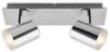 BRILONER Leuchten - Deckenspot, Badleuchte, Badlampe, Deckenleuchte, Strahler dreh- und schwenkbar, 2x LED/GU10, IP44, Chrom, 290 x 99 x 112 mm (LxBxH), 2731-028, Silber Bild 4