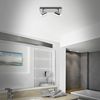 BRILONER Leuchten - Deckenspot, Badleuchte, Badlampe, Deckenleuchte, Strahler dreh- und schwenkbar, 2x LED/GU10, IP44, Chrom, 290 x 99 x 112 mm (LxBxH), 2731-028, Silber Bild 3