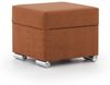Ecksofa Schlafsofa inkl. Hocker CANTON Stoff Camelia Rostbraun Ottomane Links Bild 3