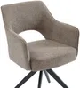Vente-unique - KONYA Stuhl Stoff Schokoladenbraun - B 59 cm x H 84 cm x L 58 cm Bild 5