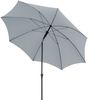Doppler Sonnenschirm / Mittelmastschirm "myZONE 200 Manual", hellgrau, Ø 200 cm Bild 2