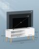Vasagle Lowboard Fernsehtisch, 120cm lange, Fernseher bis zu 55 Zoll, Weiß Bild 4