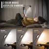 LQWELL LED Schreibtischlampe LED Leselampe Nachttischlampe Leselampe Tisch Buch Klemme im Bett, LED fest integriert, 3 Farbtemperaturen, 10 Helligkeitsstufen, stufenlos dimmbar, 360° flexibles Buchlicht, Für Kinder und Buchliebhaber, ideal für Büro, Sc... Bild 3