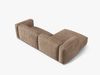 Micadoni Ecksofa Martina 2-Sitzer Links Samt Dunkelbeige Bild 4