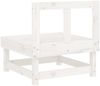 vidaXL Garten-Mittelsofa Weiß Massivholz Kiefer 825374 Bild 5
