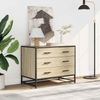 vidaXL Schubladenschrank Sonoma-Eiche 70x41x56 cm Holzwerkstoff 849075 Bild 3